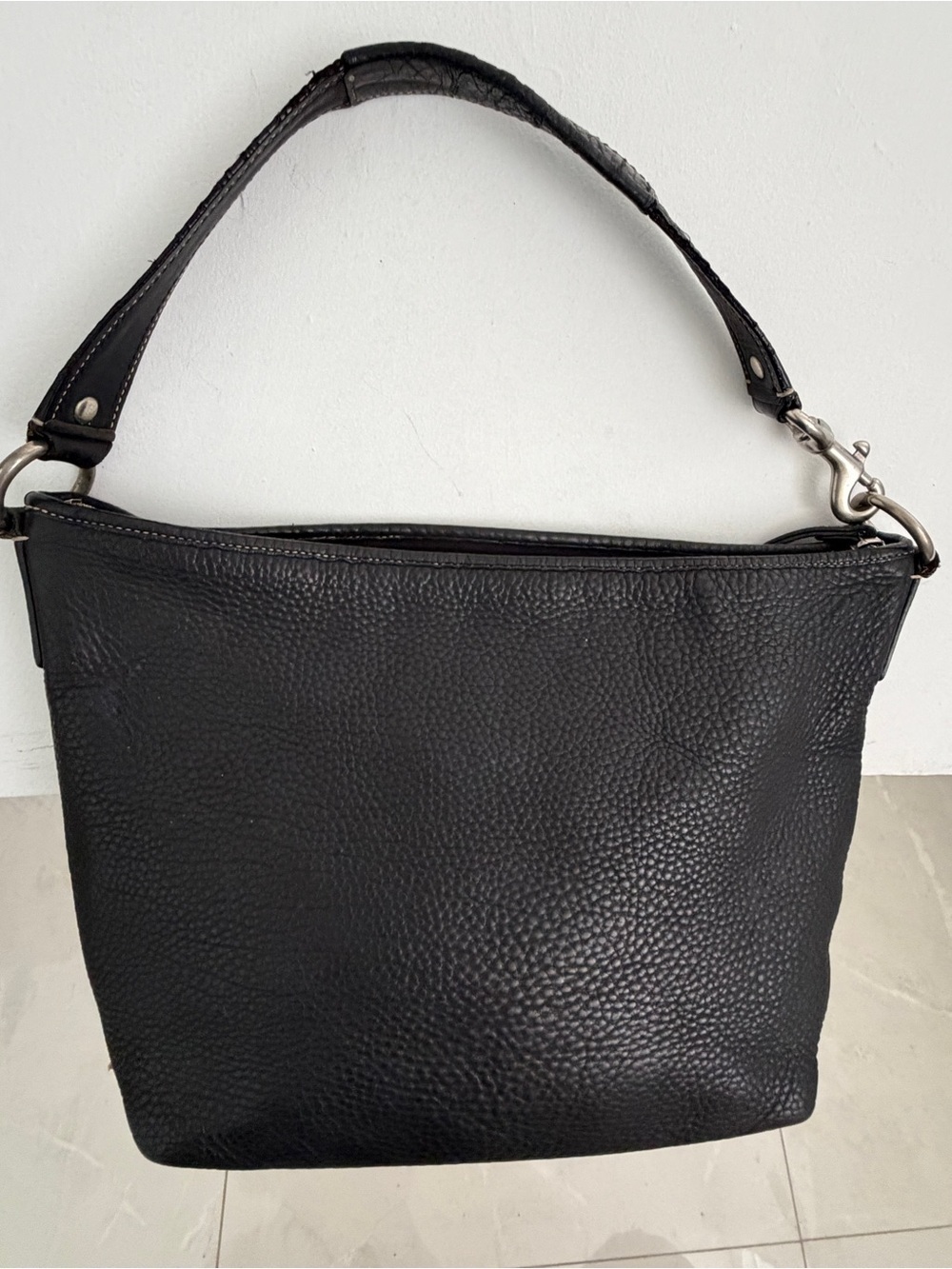 Vintage Coach F13094 Hobo Black Leather Shoulder/Hand Bag Retail $349 - Picture 4 of 16